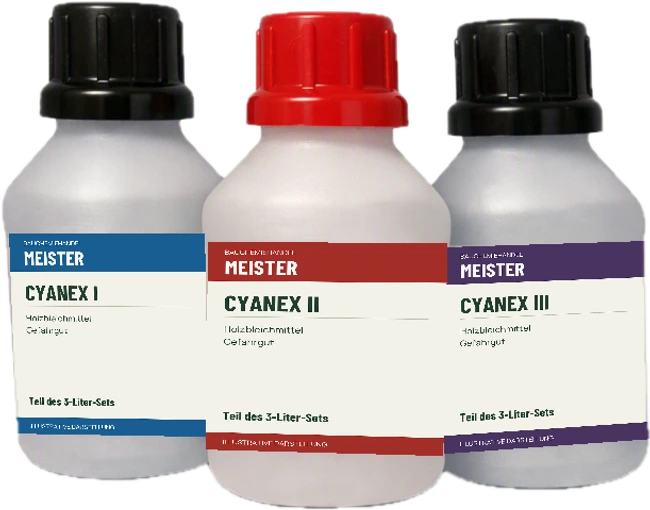 Cyanex Holzbleichmittel – illustrative Produktvisualisierung